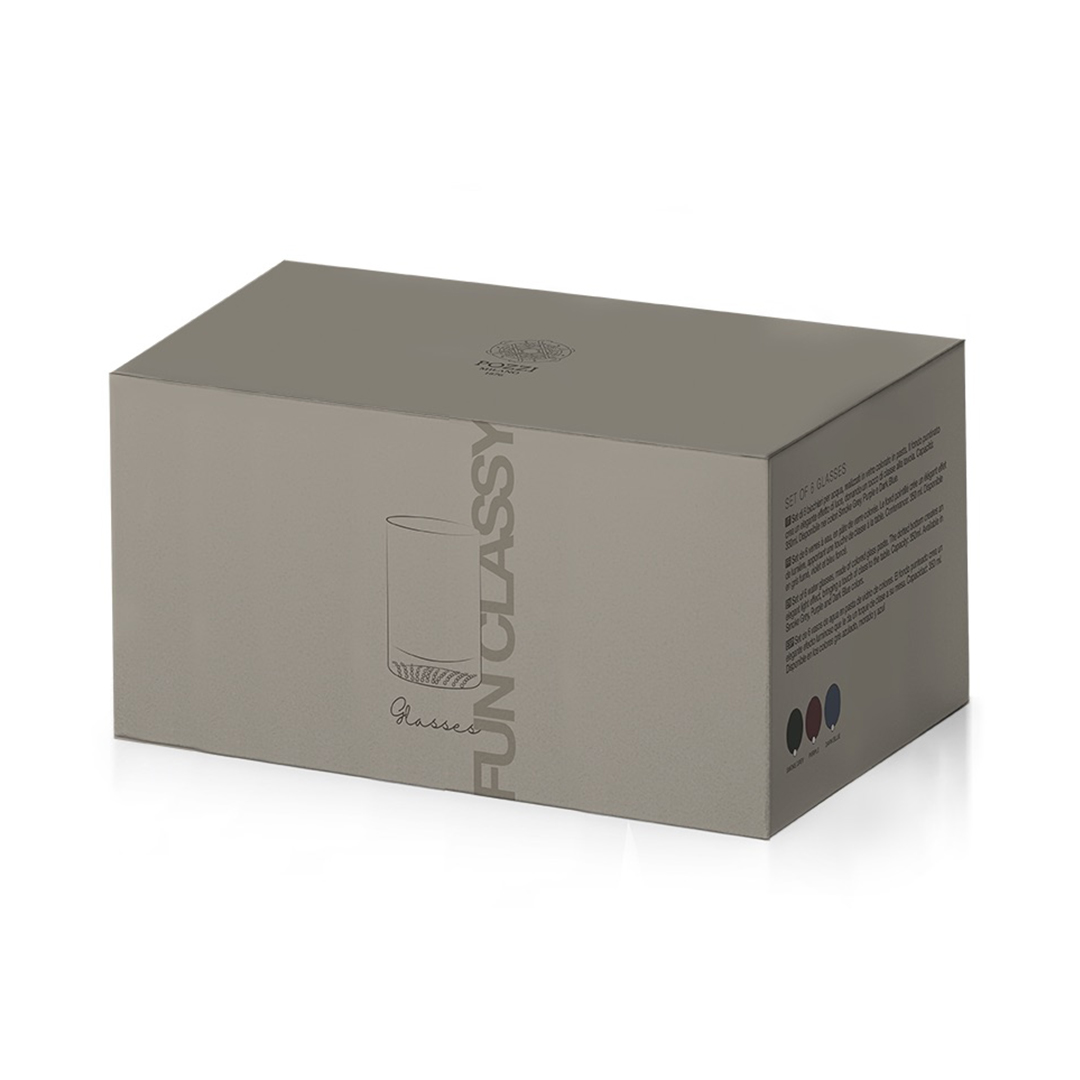 Set 6 Bicchieri In Vetro Trasparenti Per Acqua E Vino – 200 Ml Onde
